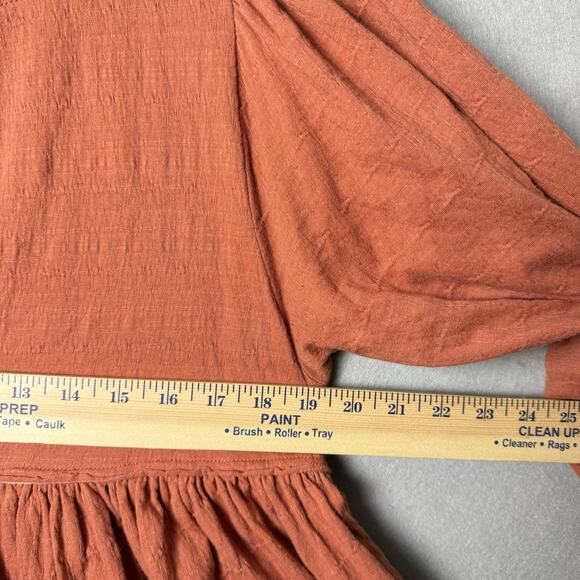 Free People Beach Get Obsessed Babydoll Tunic Dress Balloon Sleeve Size XS - Picture 11 of 12